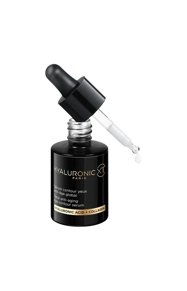 Sérum contour yeux anti-âge global – Acide hyaluronique & collagène – Yeux – 30 ml