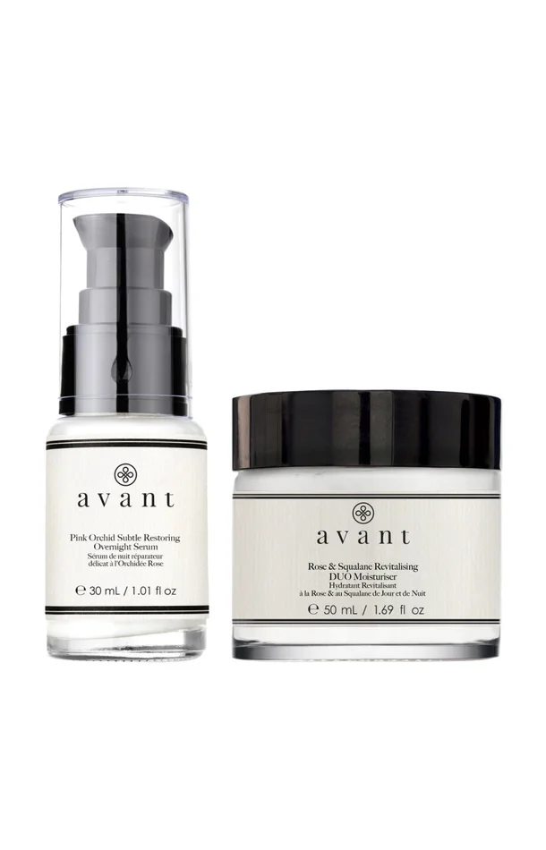 Sérum de nuit réparateur & crème hydratante revitalisante – Visage