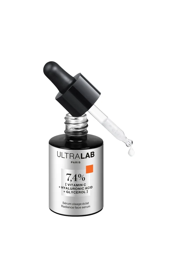 Sérum éclat – 7,4% Vitamine C, acide hyaluronique & glycérol – Visage