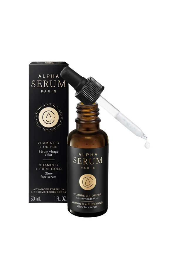 Sérum éclat – Vitamine C & or pur – Peaux ternes & dévitalisées – 30 ml