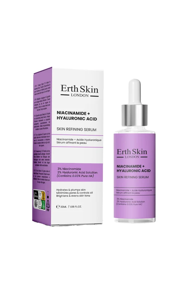 Sérum hydratant & éclat – Niacinamide & Acide hyaluronique – Peaux mixtes à grasses – 30ml