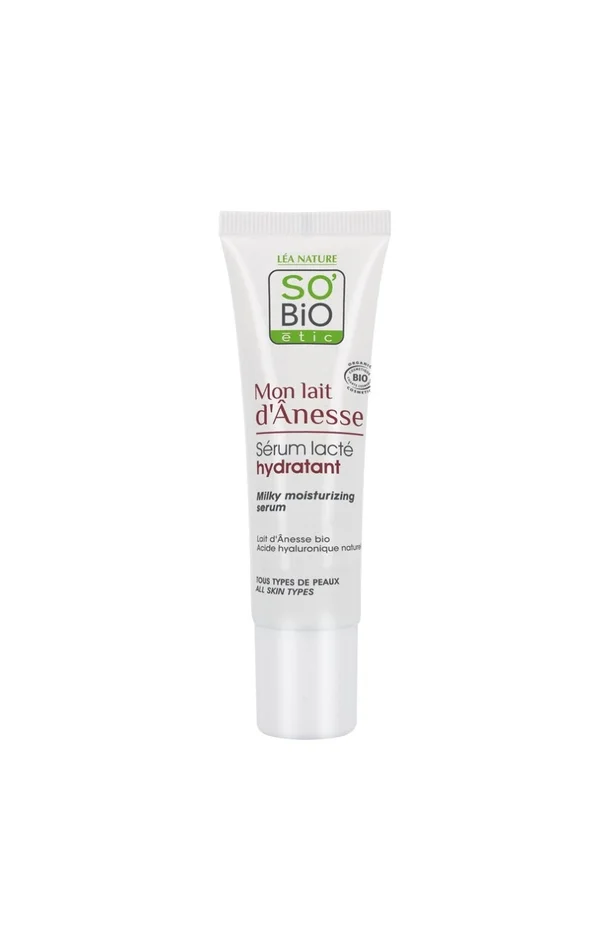 Sérum lacté hydratant bio – Lait d’ânesse – Visage