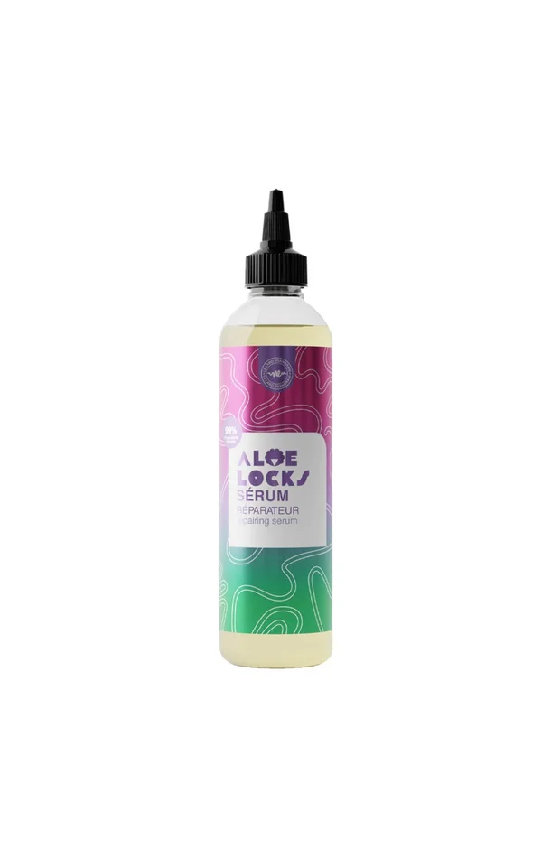 Sérum réparateur – Aloe Locks – Aloe vera & romarin – Cheveux texturés – 250 ml