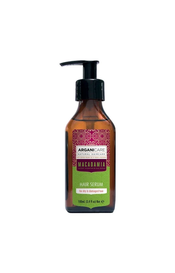Sérum réparateur sans rinçage – Argan & macadamia – Cheveux secs & abîmés – 100 ml