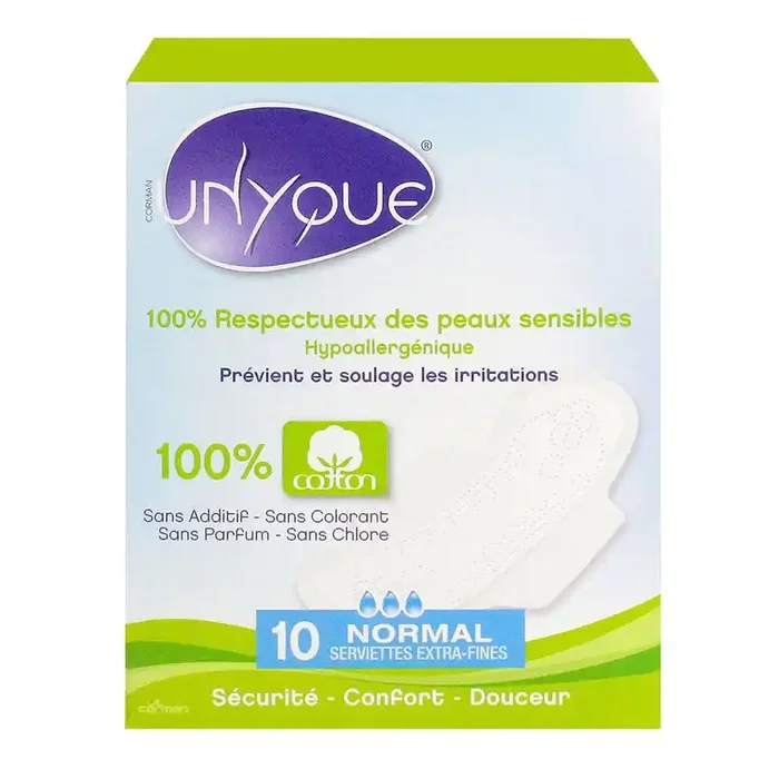 Serviettes hygiéniques extra fines – Normal – 10 serviettes