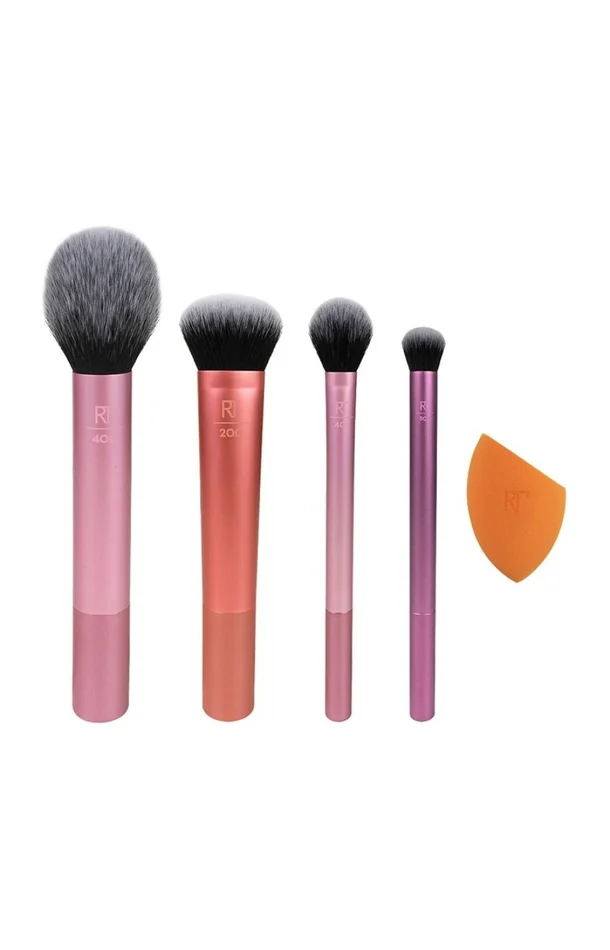 Set de 4 pinceaux & éponge – Teint & yeux