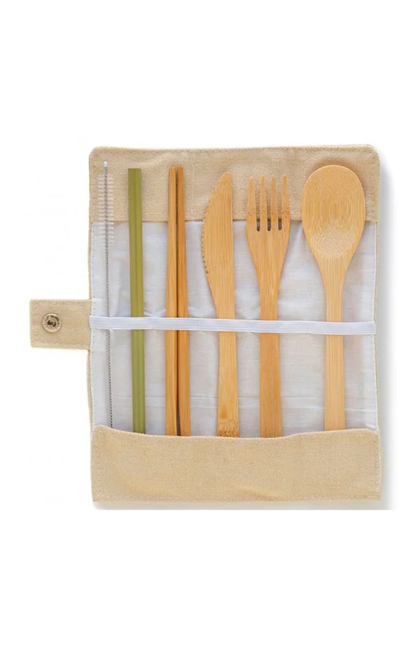 Set de couverts en bambou – 6 ustensiles