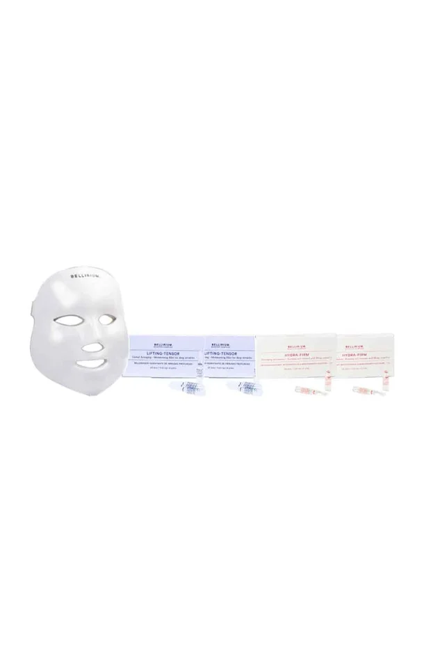 Set masque LED & traitements raffermissant & anti-rides – Acide hyaluronique & peptides – Hydra Firm & Lifting-Tensor