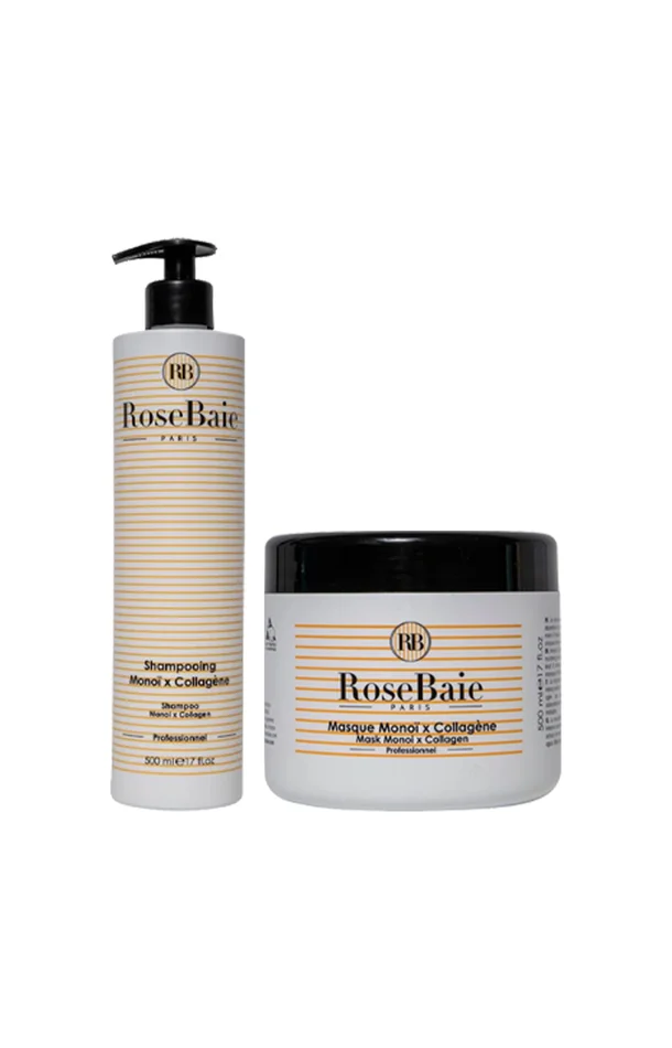 Shampoing & masque – Collagène & monoï – 2 produits