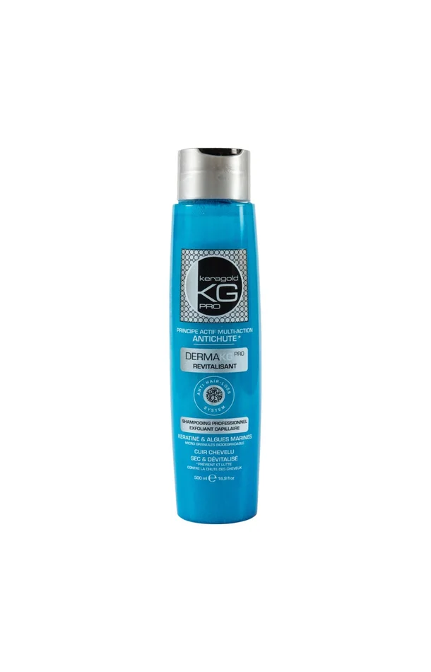 Shampoing anti-chute revitalisant – Kératine & algues marines – Cuirs chevelu secs