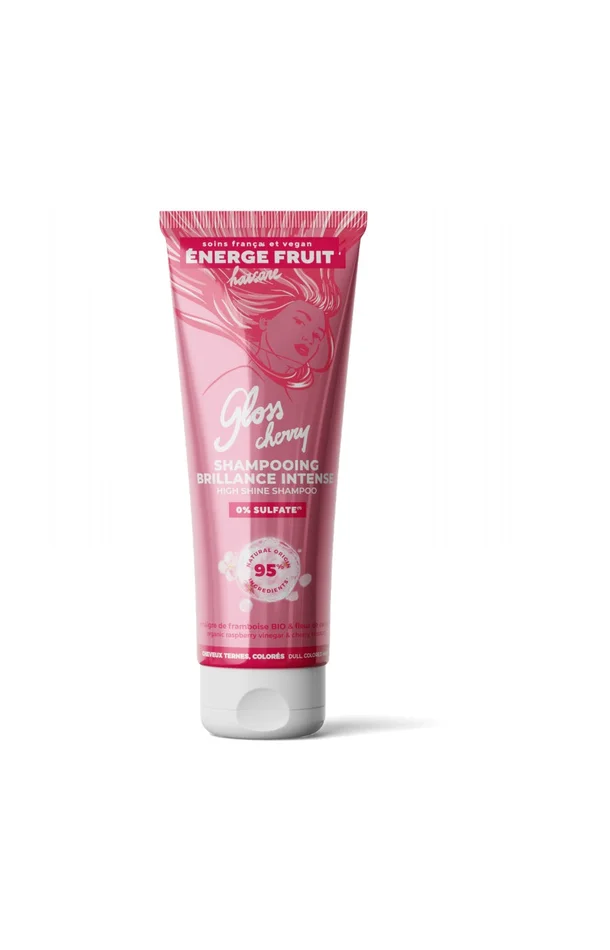 Shampoing éclat couleur – Fleur de cerisier & framboise – Cheveux colorés ou méchés – 250 ml