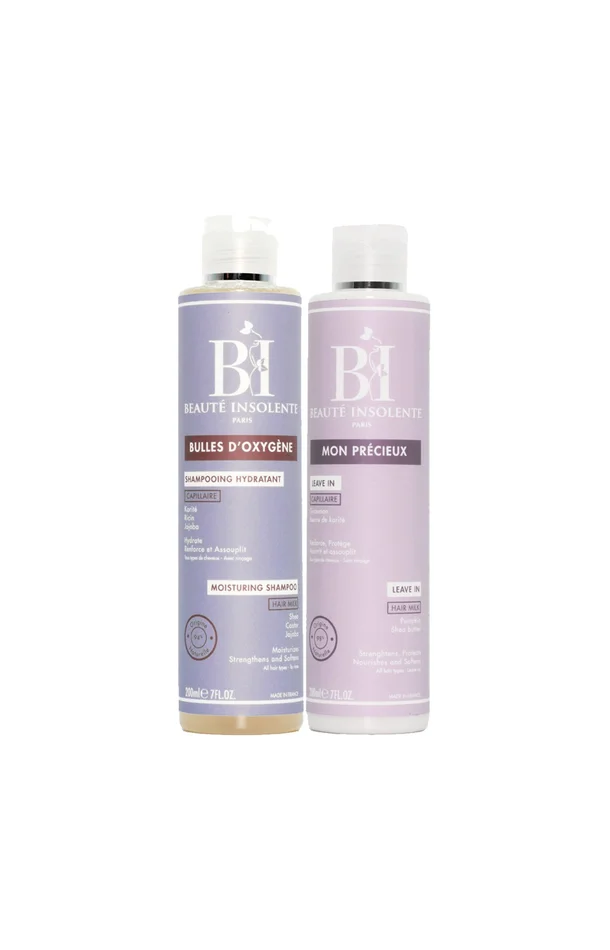 Shampoing hydratant & soin sans rinçage – Cheveux ondulés à crépus – 2 x 200 ml