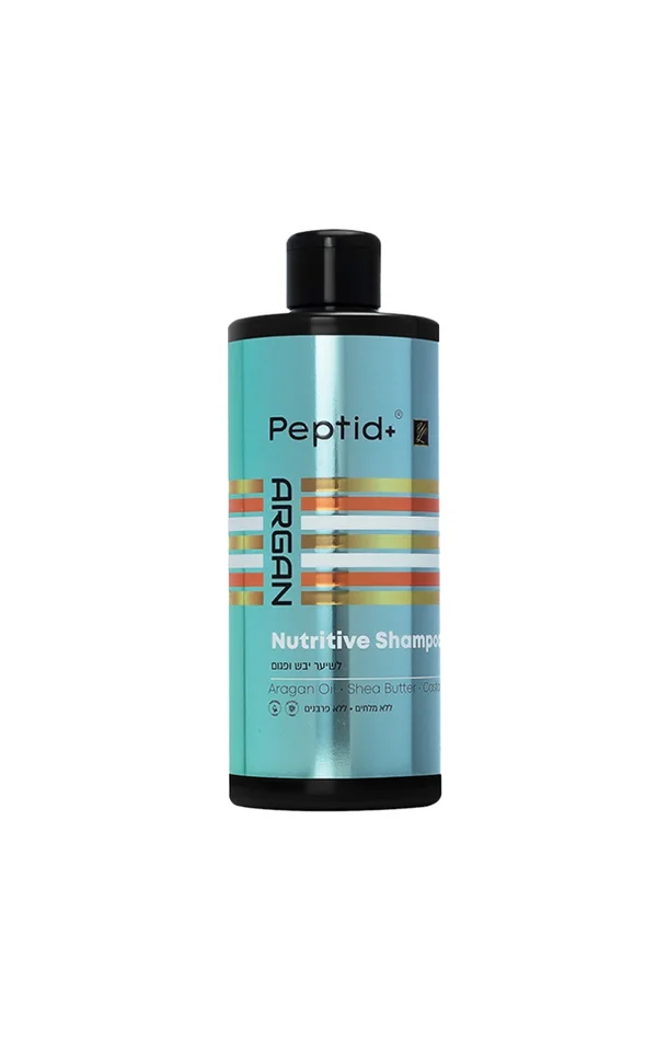 Shampoing nutritif – Peptides & huile d’argan de Maroc – Cheveux secs & abîmés – 500 ml