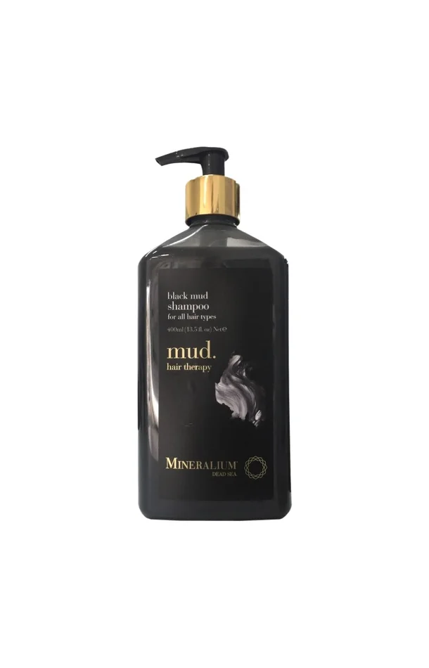 Shampoing réparateur à la boue noire – Tous types de cheveux – 400 ml