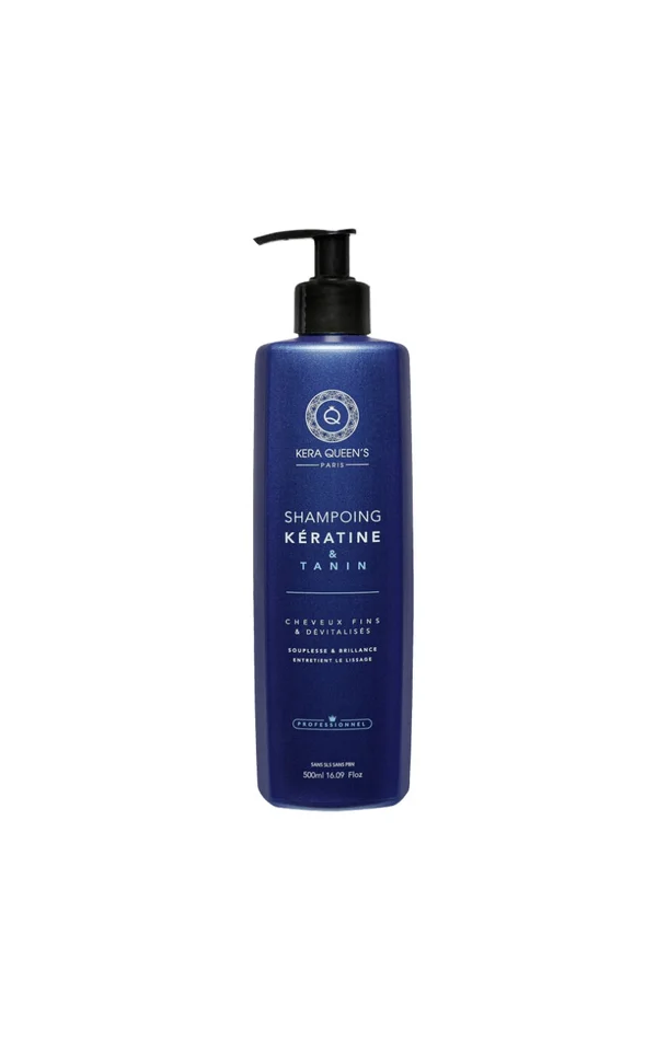Shampoing souplesse & brillance – Kératine & tanin – Cheveux fins & dévitalisés – 500 ml