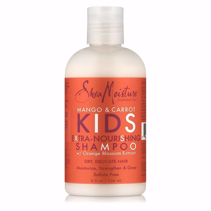 Shampooing pour enfants à la mangue et à la carotte
