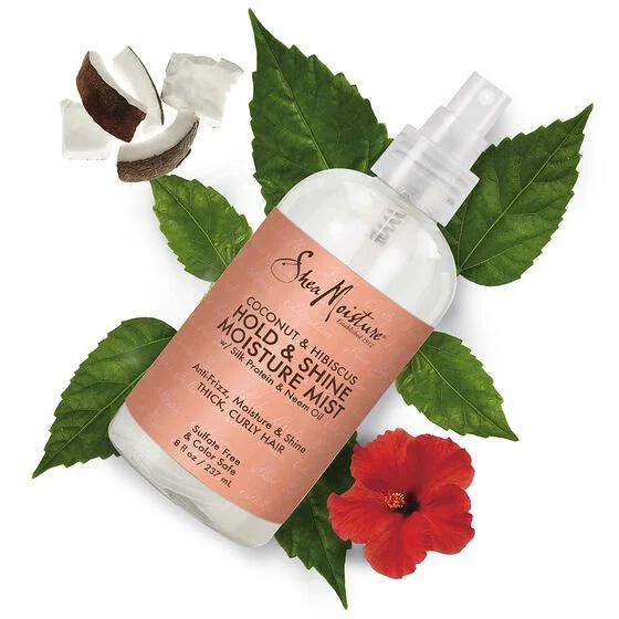 SHEA MOISTURE COCO & HIBISCUS ≡ Spray fixant “Hold & Shine”