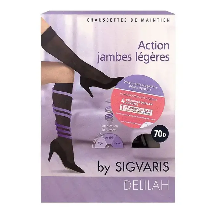 Sigvaris Delilah Chauss 70d Noir T1