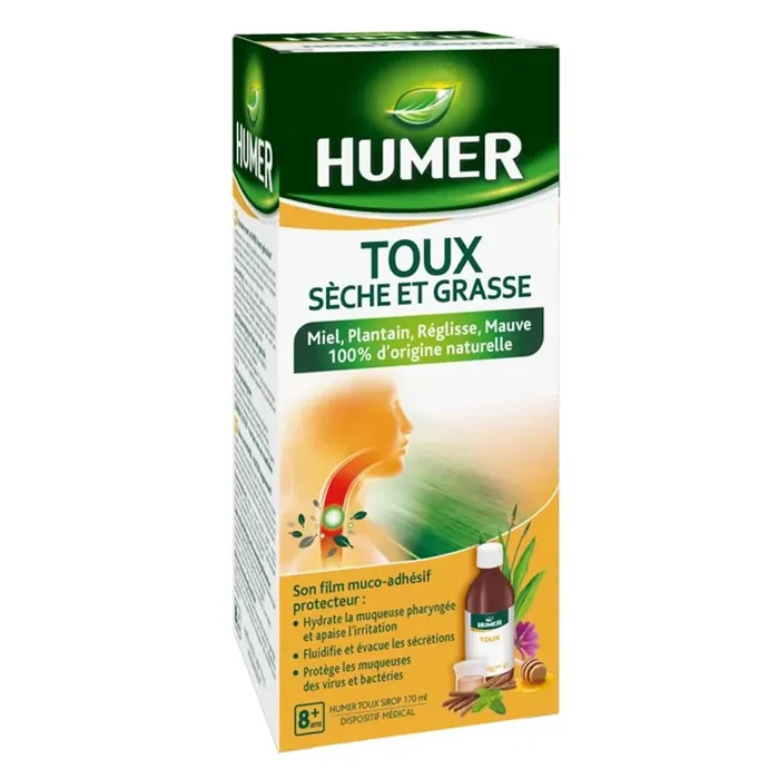 Sirop – Toux Sèche et Grasse – Miel Plantain Réglisse – 170 ml