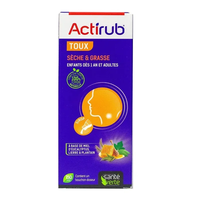 Sirop Actirub – Toux sèche et grasse – 150ml