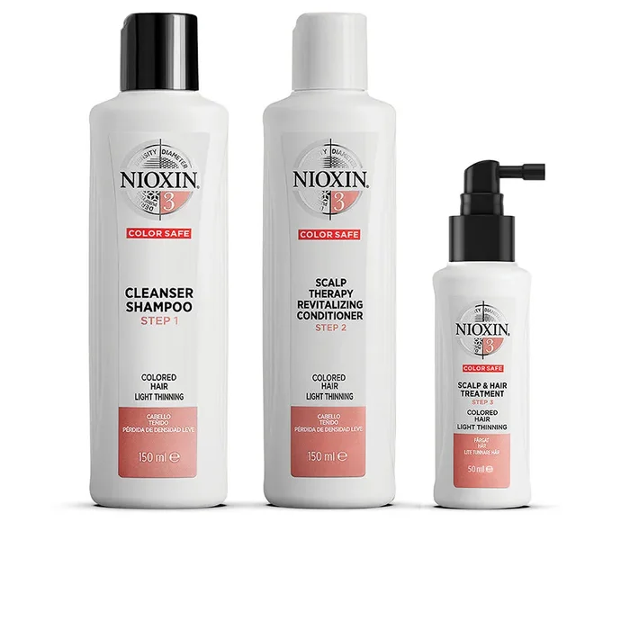 SISTEMA 3 – Kit – Tratamiento para Cabello Teñido Ligeramente Debilitado 3 pz