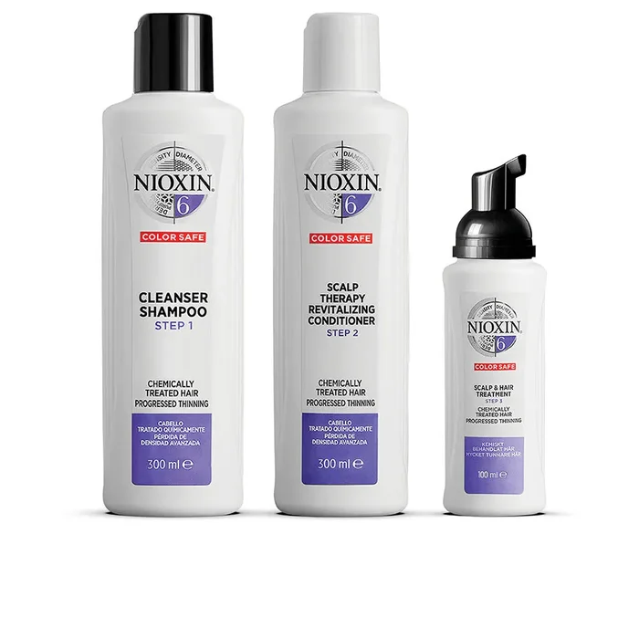 SISTEMA 6 – Kit – Tratamiento para Cabello Tratado con Químicos muy debilitado 3 pz