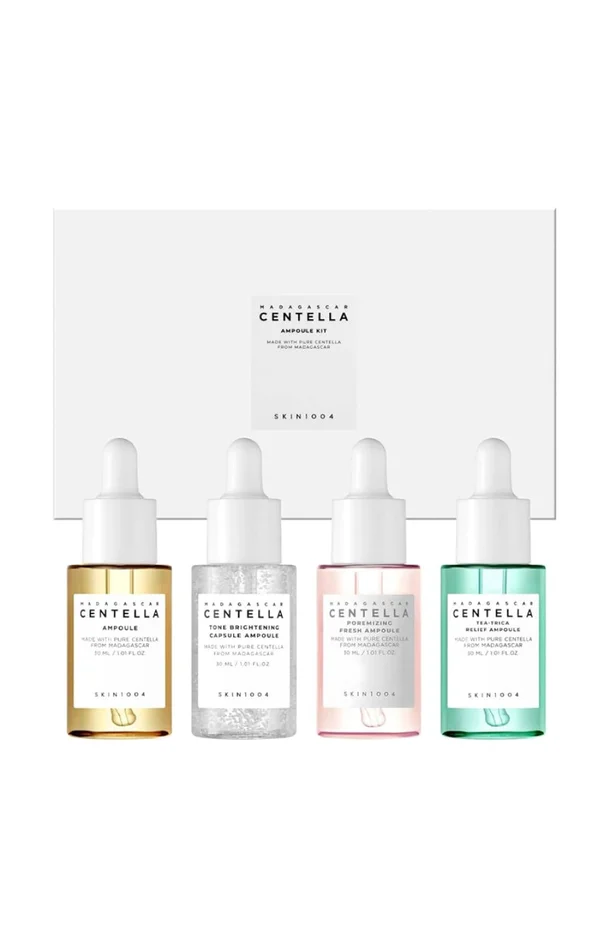 Skin1004 – Coffret de sérums – Centella asiatica – Visage – 4 x 30 ml