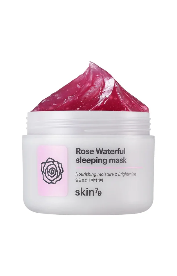 Skin79 – Masque de nuit hydratant – Visage – Eau de rose