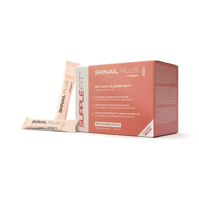 SKINAIL PLUS -Complément alimentaire en gel pour la peau, les cheveux et les ongles – 300 ml