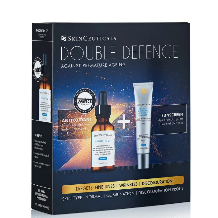 SkinCeuticals Double Defence Phloretin CF Coffret pour Peaux Mixtes ou Sujettes à la Décoloration