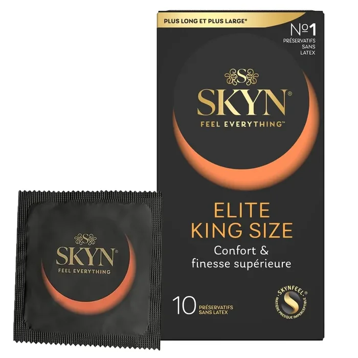 Skyn Elite King Size – 10 préservatifs grande taille sans latex