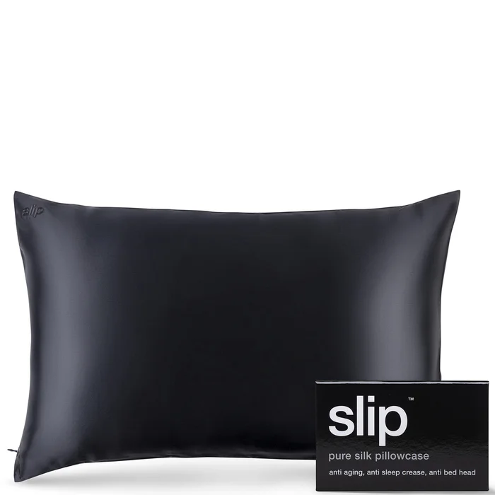 Slip Silk Pillowcase – Queen – Black
