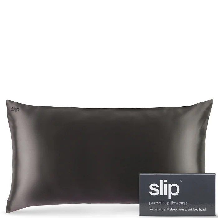 Slip Silk Pillowcase King – Charcoal