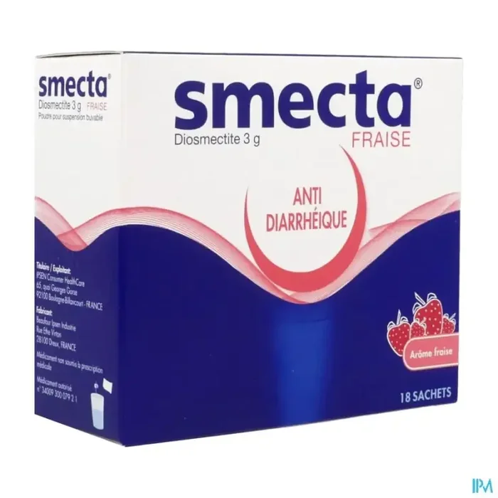 Smecta 3g fraise poudre pour susp buvable sachet 18