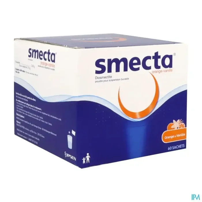 Smecta 3g orange vanille poudre pour suspension buvable sachet 60