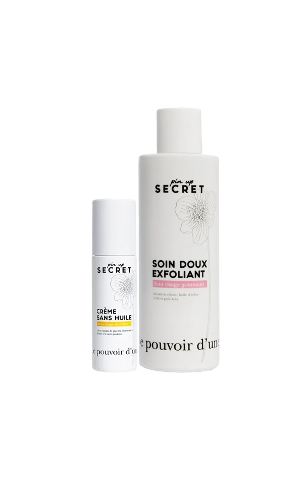 Soin exfoliant & crème hydratante – Peaux à imperfections – Visage