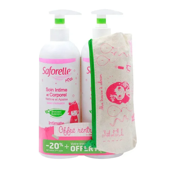 Soin intime Miss 2x500ml & trousse offerte