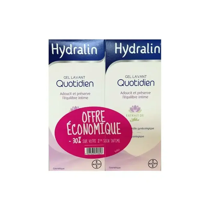SOIN INTIME QUOTIDIEN GEL LAVANT 2 X 400ML HYDRALIN