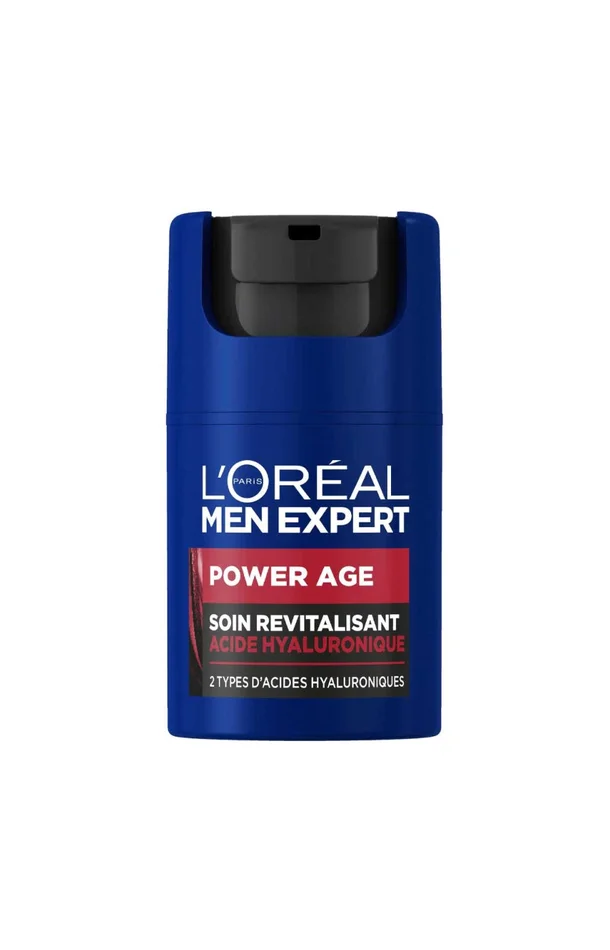 Soin revitalisant anti-âge – Power Age – Acide hyaluronique – Homme – Visage