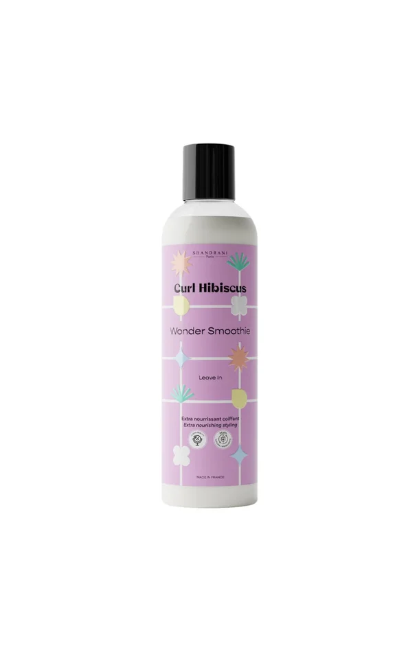 Soin sans rinçage – Curl Hibiscus – Aloe vera & ricin – Cheveux ondulés à crépus – 250 ml