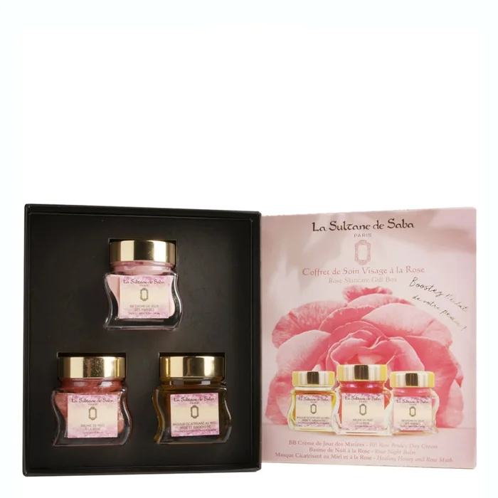 Soin Visage &agrave; la Rose – Coffret Baume de Nuit 50 ml + 2 Produits