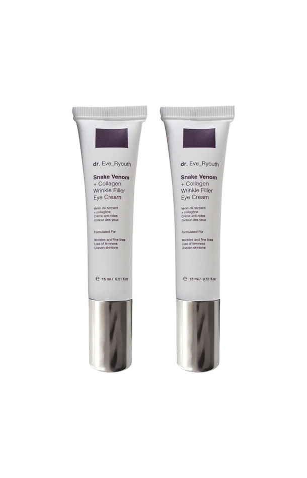 Soins contour des yeux anti-rides – Venin de serpent & collagène – 2 x 15 ml