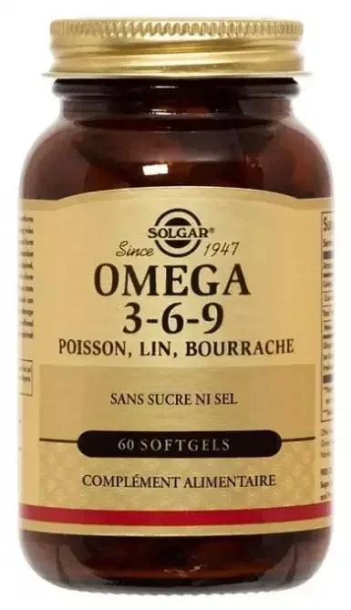 Solgar Oméga 3-6-9 Poisson Lin Bourrache Softgels