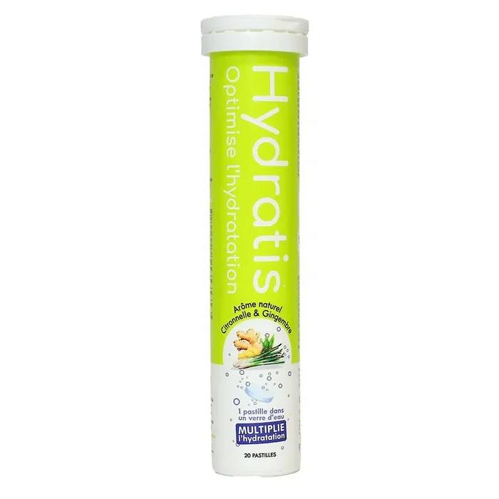 Solution d‘hydratation arôme citronnelle gingembre 20 pastilles