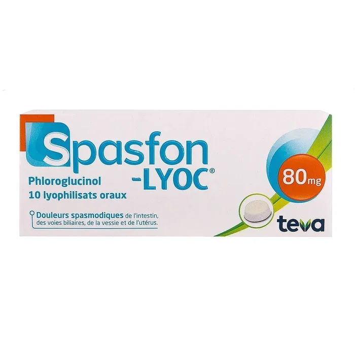 Spasfon Lyoc – Douleurs spasmodiques Intestin Voies biliaires Vessie Utérus – 10 comprimés