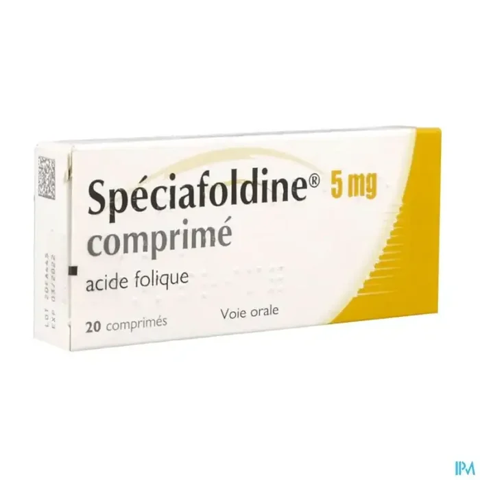 Speciafoldine 5mg comprimé 20