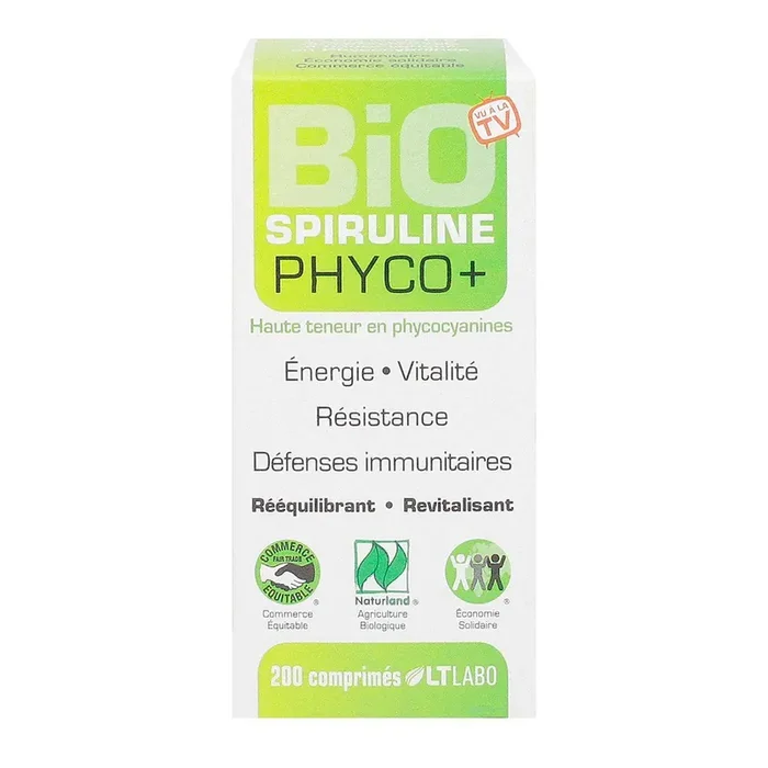 Spiruline Phyco+ 200 comprimés