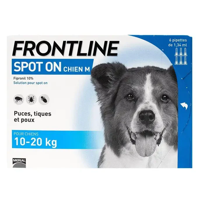 Spot on chien 10-20kg 6 pipettes