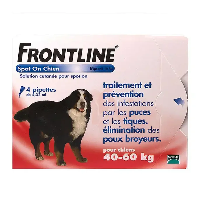 Spot On chien +40kg 4 pipettes