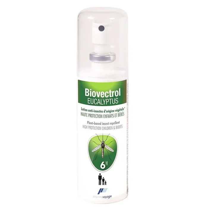 Spray Anti-insectes Eucalyptus 80ml Biovectrol Pharmavoyage
